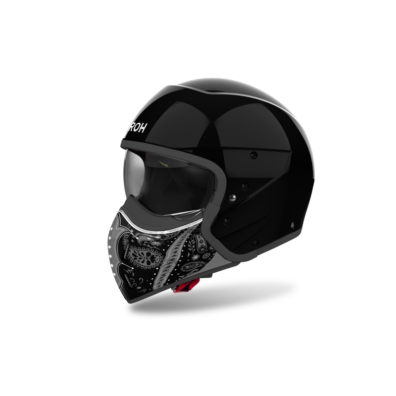 Casca moto modulara Airoh J110 Paesly negru lucios