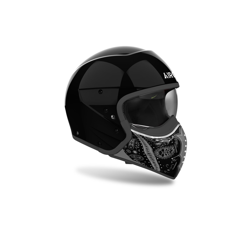 Casca moto modulara Airoh J110 Paesly negru lucios
