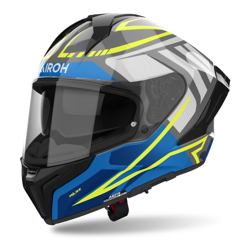 Casca moto integrala Airoh MATRYX Rider albastru lucios