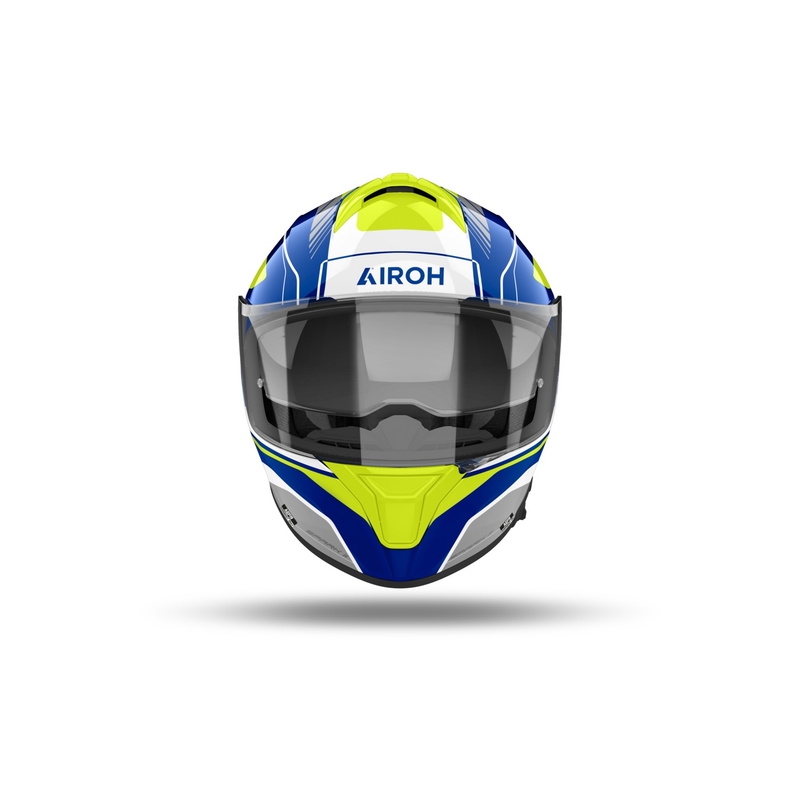 Casca moto integrala Airoh SPARK 2 Chrono albastru-galben lucios
