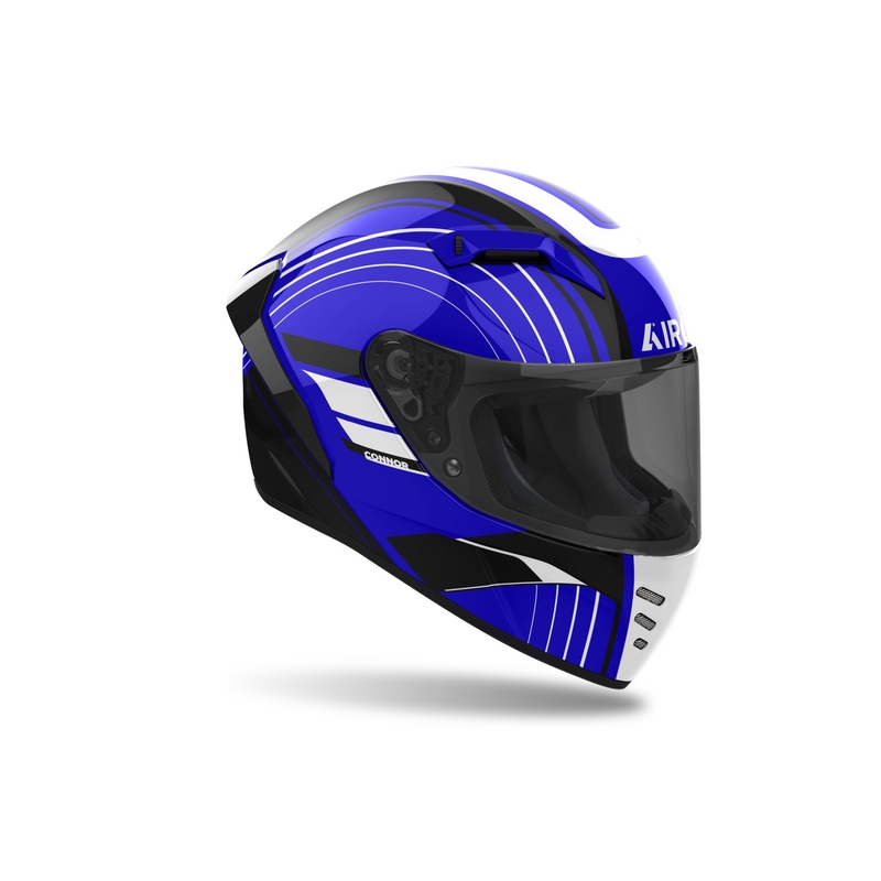 Casca moto integrata Airoh CONNOR Achieve albastru lucios