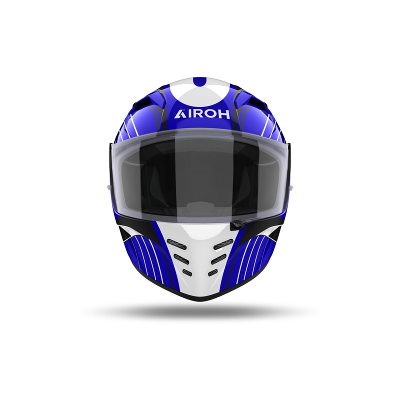 Casca moto integrata Airoh CONNOR Achieve albastru lucios