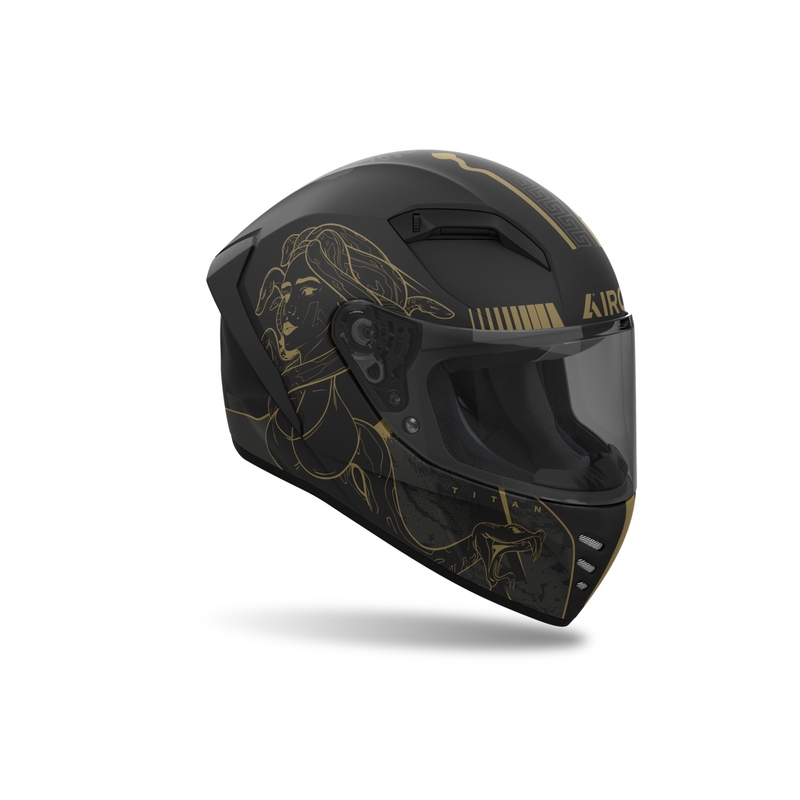 Casca moto integrata Airoh CONNOR Titan negru mat