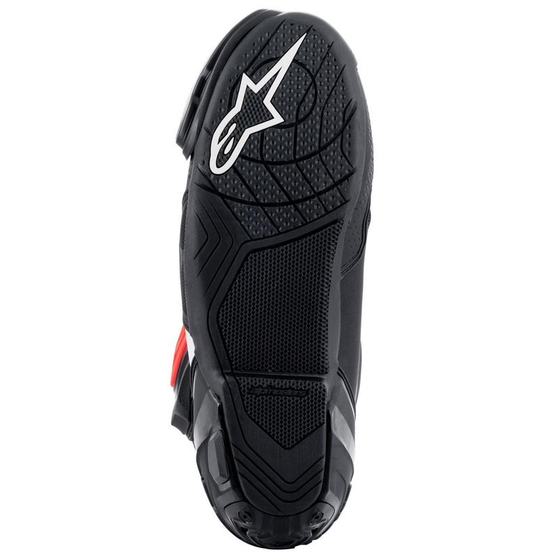 Ghete moto Alpinestars Supertech R negru-alb-rosu fluo-galben fluo