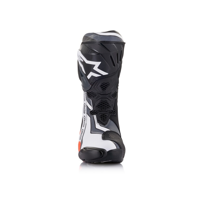 Ghete moto Alpinestars Supertech R negru-rosu fluo-alb-gri