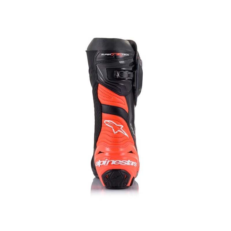 Ghete moto Alpinestars Supertech R negru-rosu fluo-alb-gri