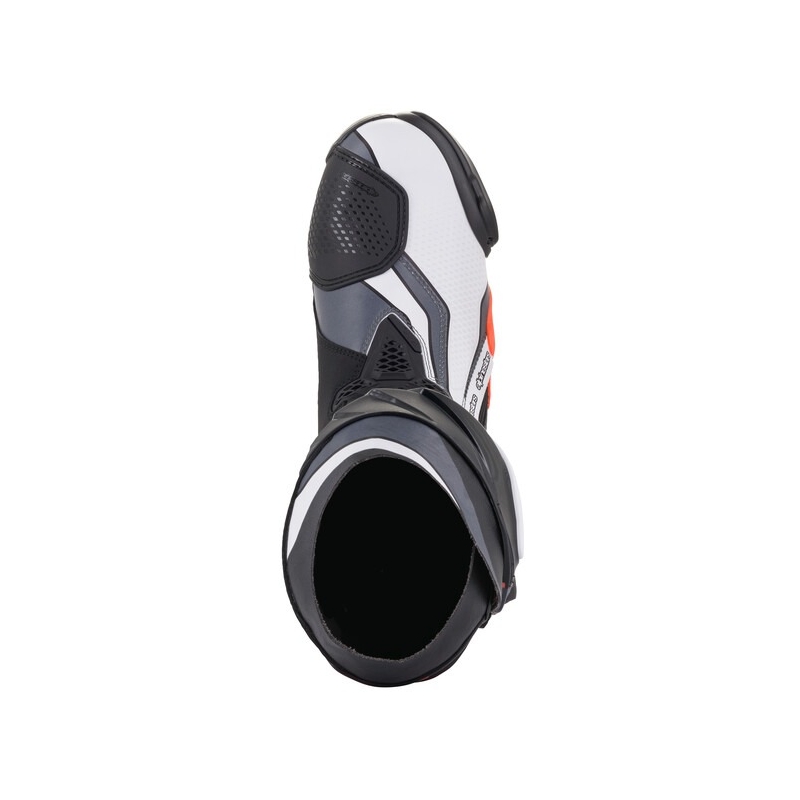 Ghete moto Alpinestars Supertech R negru-rosu fluo-alb-gri