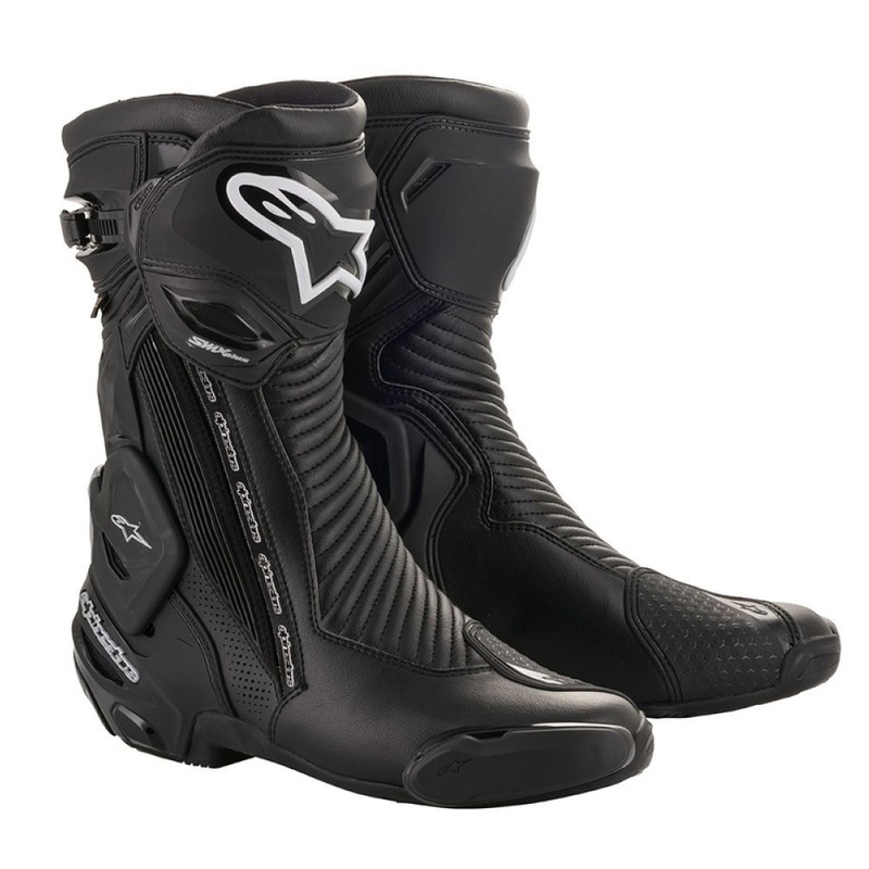 Cizme moto Alpinestars SMX Plus 2 Gore-Tex negru-argintiu