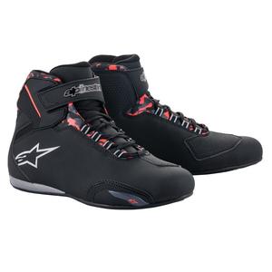 Ghete moto Alpinestars Sektor Waterproof negru-rosu-gri-camo
