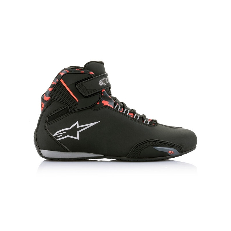 Ghete moto Alpinestars Sektor Waterproof negru-rosu-gri-camo