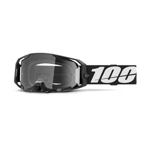 Ochelari de motocross 100% negru ARmatic cu plexiglas transparent