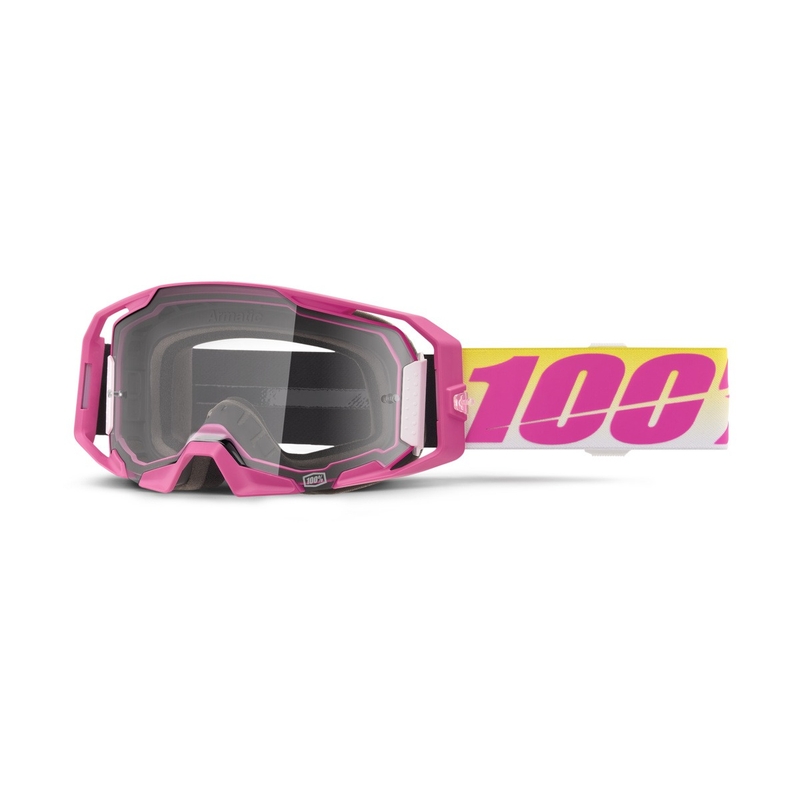 Ochelari de motocross 100% ARmatic Sellars cu plexiglas transparent