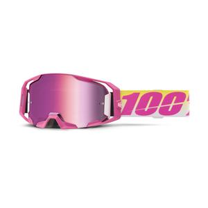 Ochelari de motocross 100% ARmatic Sellars cu plexiglas roz
