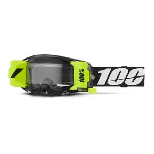 Ochelari de motocross 100% ARmatic Forecast negri cu plexiglas transparent