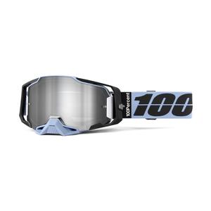 Ochelari de motocross 100% plexiglas argintiu ARMEGA PETROS