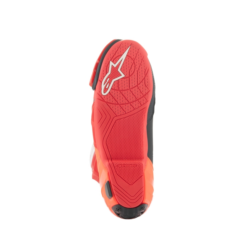 Ghete moto Alpinestars Supertech R Vented rosu fluo