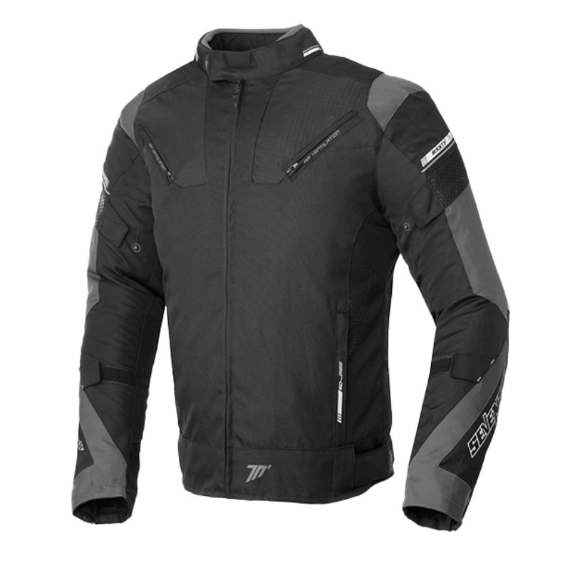 Geacă de motocicletă SEVENTY DEGREES SD-JR69 negru-gri