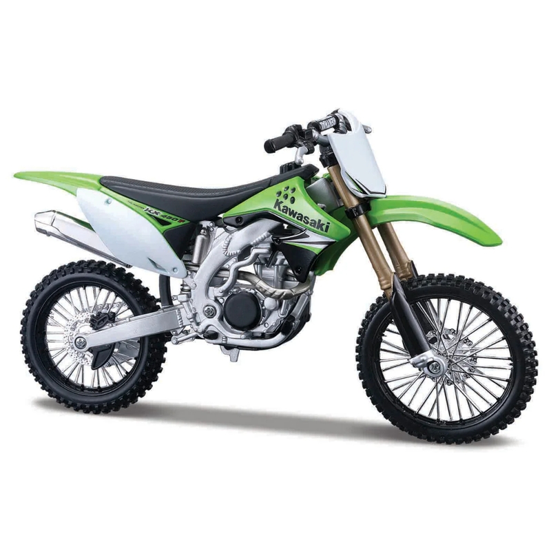 Modelul de motocicletă Maisto Kawasaki KX 450F