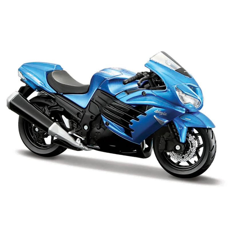 Modelul motocicletei Maisto Kawasaki Ninja ZX-14R albastru