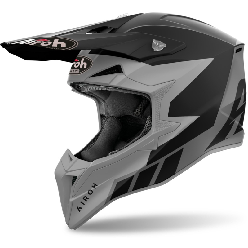 Casca de motocross Airoh Wraaap Reloaded antracit mat