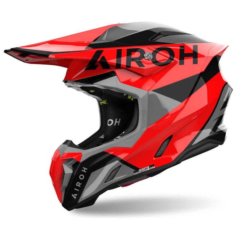 Cască de motocros Airoh Twist 3 King roșu lucios