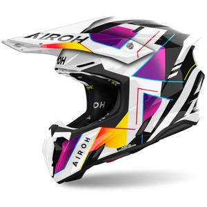 Casca motocross Airoh Twist 3 Rainbow 2024 lucioasa