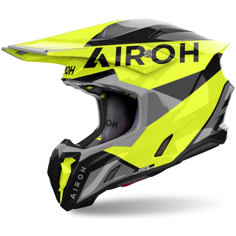 Casca motocross Airoh Twist 3 King galben lucios