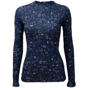 Tricou termic de damă nanosilver® Bloom albastru închis