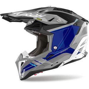 Casca Motocross Airoh Aviator 3 Sabre 2024 Albastru Lucios