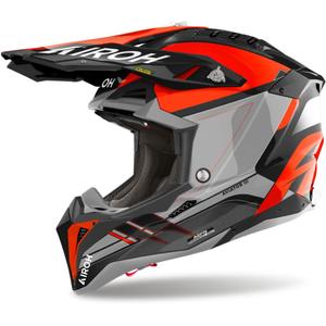 Casca motocross Airoh Aviator 3 Sabre 2024 portocaliu lucios