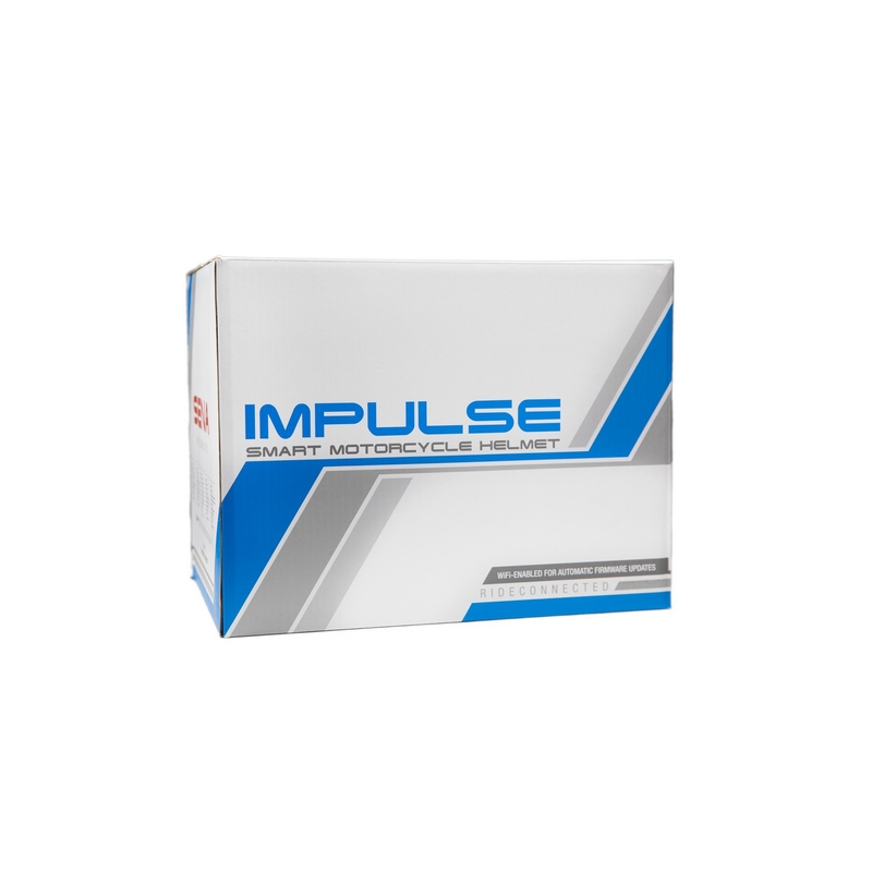 Cască de motocicletă rabatabilă SENA cu set cu cască Mesh Impulse alb lucios