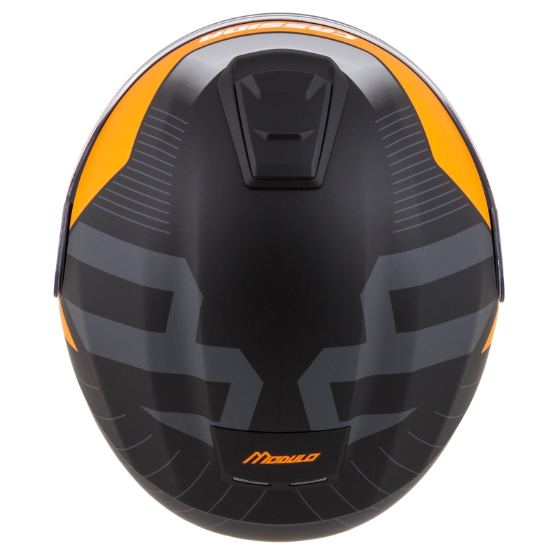 Cască de motocicletă rabatabilă Cassida Modulo 2.1 Profile negru-gri-portocaliu mat