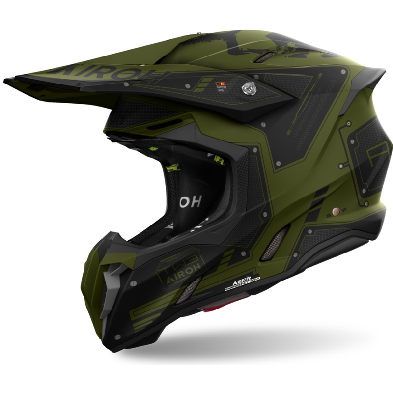 Casca motocross Airoh Twist 3 Military mata