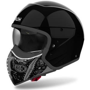 Casca moto modulara Airoh J110 Paesly negru lucios