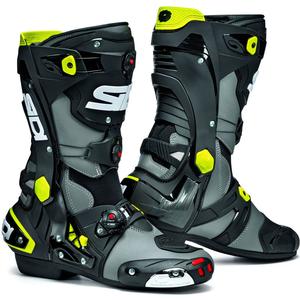 Cizme de motocicletă SIDI REX gri-negru-galben-fluo