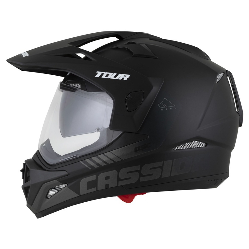Casca enduro Cassida Tour 2.0 Dual negru-gri mat cu vizor negru mat