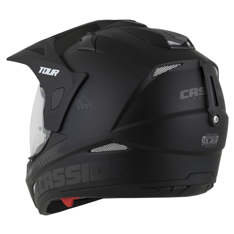 Casca enduro Cassida Tour 2.0 Dual negru-gri mat cu vizor negru mat