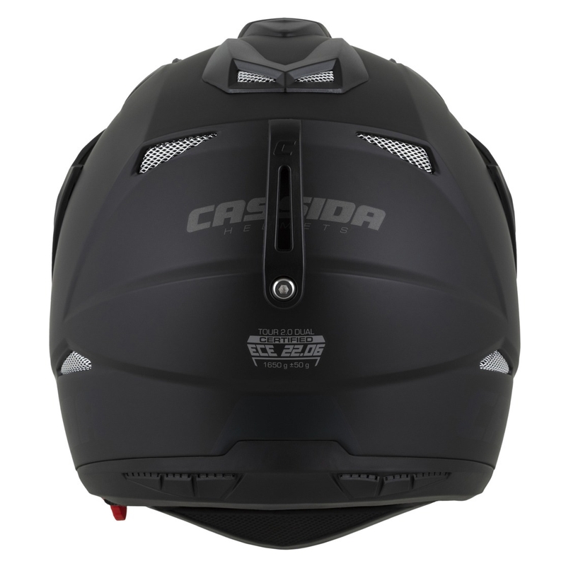 Casca enduro Cassida Tour 2.0 Dual negru-gri mat cu vizor negru mat