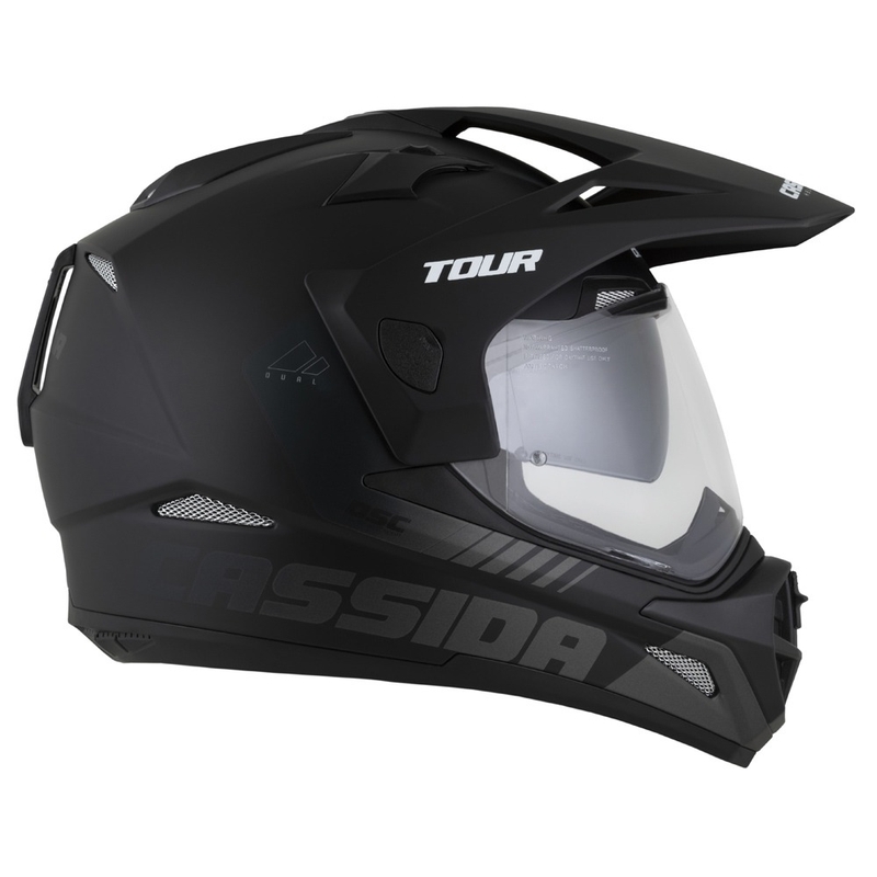 Casca enduro Cassida Tour 2.0 Dual negru-gri mat cu vizor negru mat