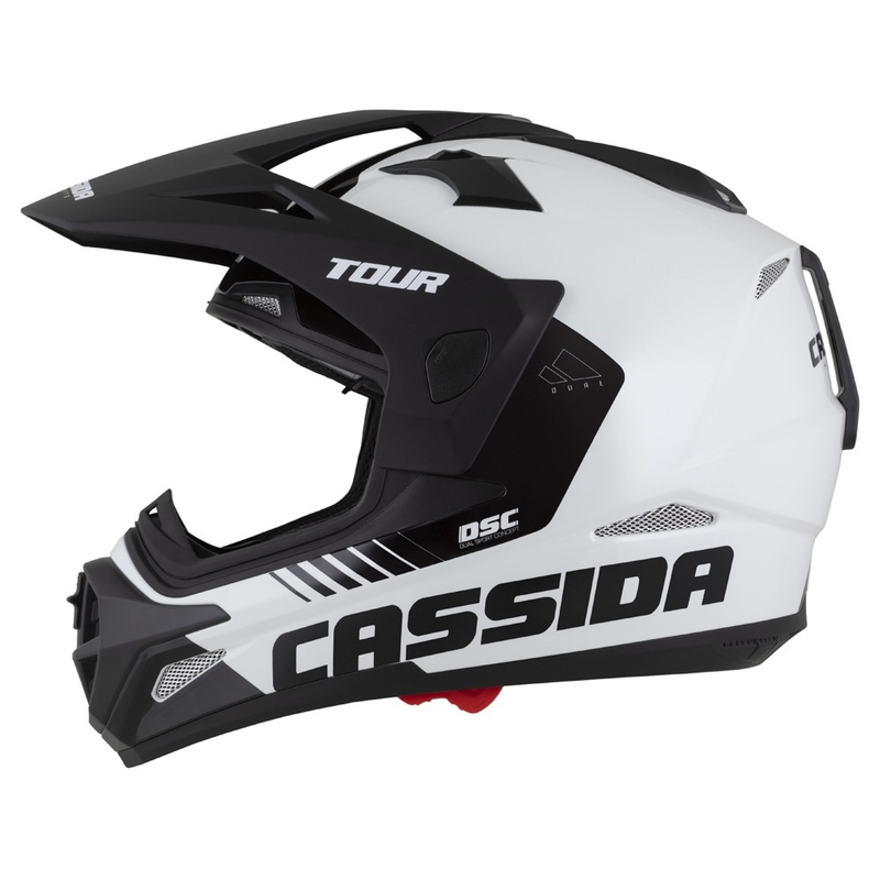 Casca enduro Cassida Tour 2.0 X-tra gri-galben fluor-negru cu vizor negru mat