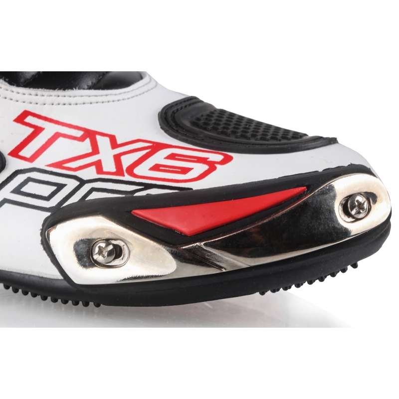 Tschul TX6-Pro negru și alb cizme de motocicletă Tschul TX6-Pro lichidare