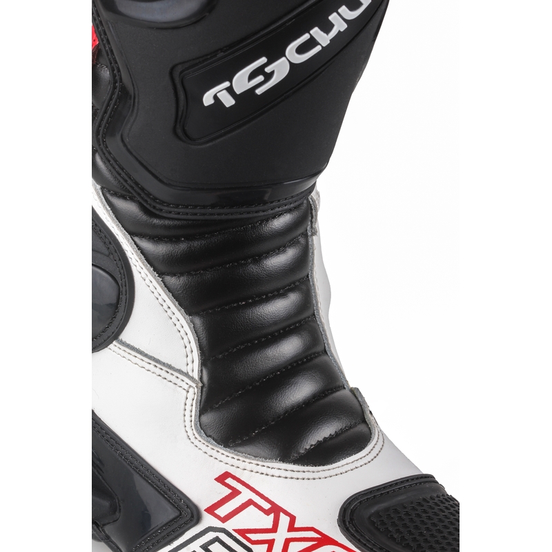 Tschul TX6-Pro negru și alb cizme de motocicletă Tschul TX6-Pro lichidare