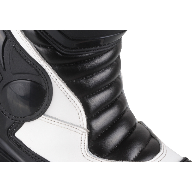 Tschul TX6-Pro negru și alb cizme de motocicletă Tschul TX6-Pro lichidare