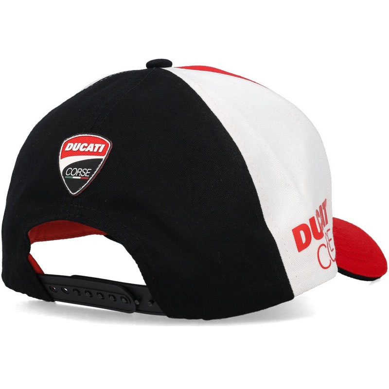 Șapcă Ducati Snapback roșu-alb-negru
