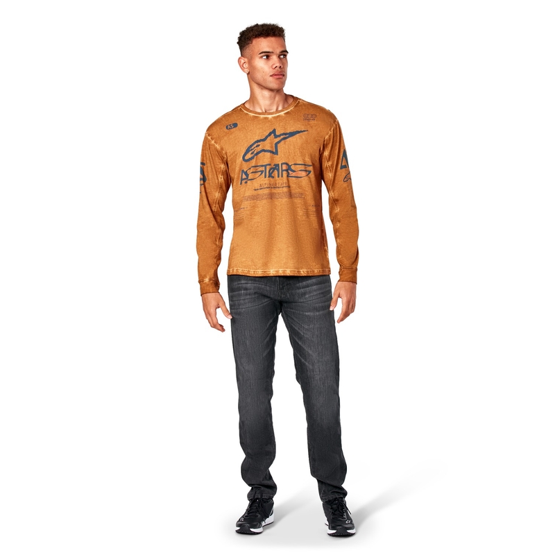 Tricou cu mânecă lungă Alpinestars Nook Knit, roșu