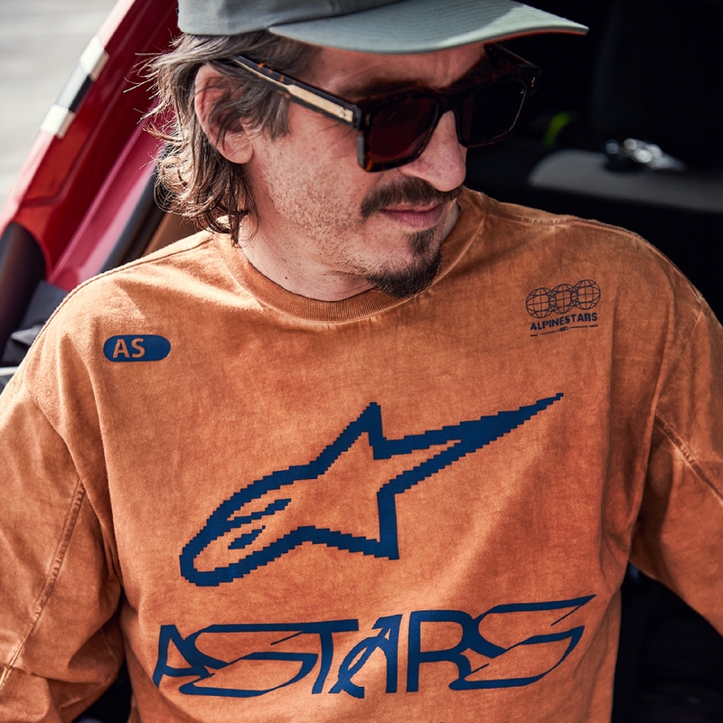 Tricou cu mânecă lungă Alpinestars Nook Knit, roșu