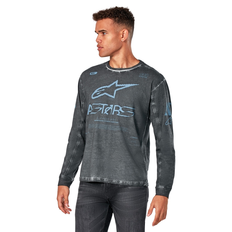 Tricou cu mânecă lungă Alpinestars Nook Knit, gri închis