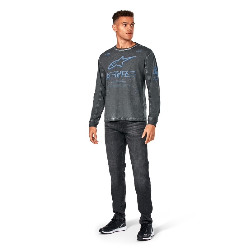 Tricou cu mânecă lungă Alpinestars Nook Knit, gri închis