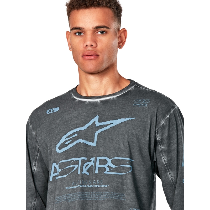 Tricou cu mânecă lungă Alpinestars Nook Knit, gri închis