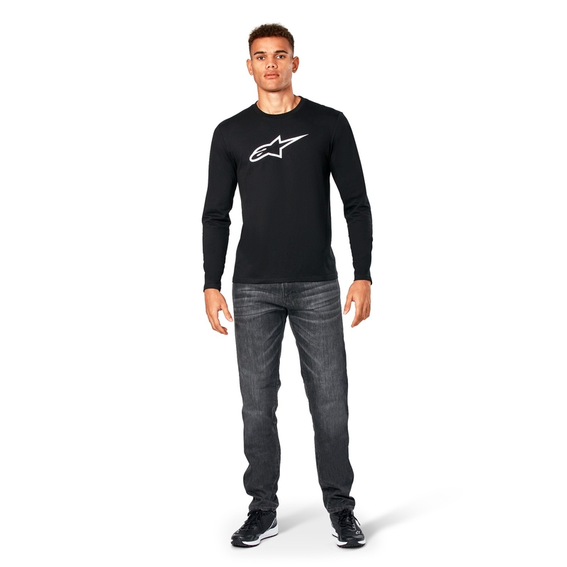 Tricou Alpinestars Backhand CSF cu mânecă lungă, negru
